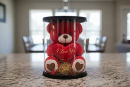 Valentine Teddy Bear in Plastic Canvas - ToyTime