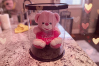 Valentine Teddy Bear in Plastic Canvas - ToyTime