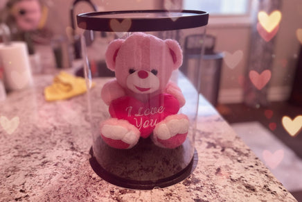 Valentine Teddy Bear in Plastic Canvas - ToyTime