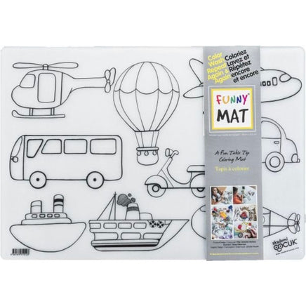 Vehicles Coloring/Washable Funny Mat - ToyTime