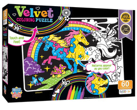 Velvet Coloring Unicorn 60Pc Puzzle - ToyTime