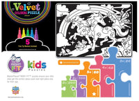 Velvet Coloring Unicorn 60Pc Puzzle - ToyTime