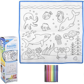 Washable Aquatic Coloring Mat - ToyTime