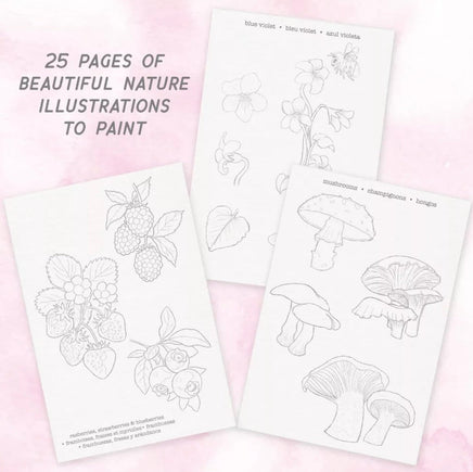 Watercolor Journal Forest Flora Painting Activity Book - ToyTime