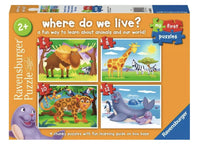 Where do We Live 6, 8, 10, 12 pc Puzzles - ToyTime