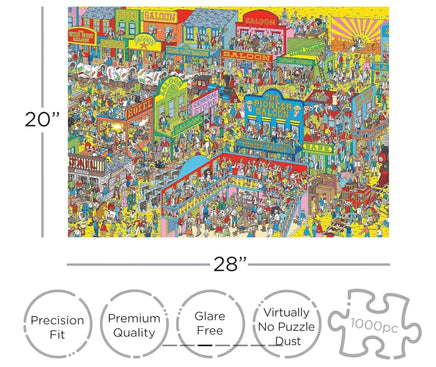 Where's Waldo Wild Wild West 1000pcs - ToyTime