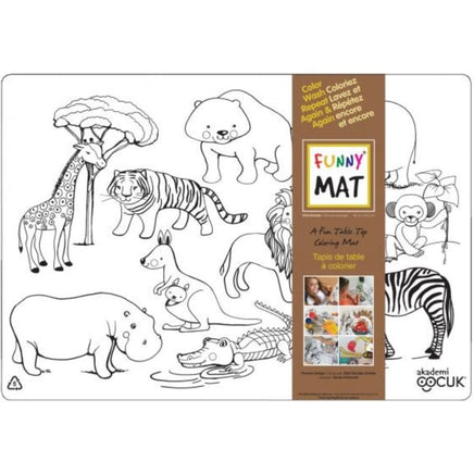 Wild Animals Coloring/Washable Funny Mat - ToyTime