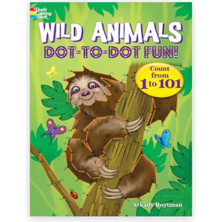 Wild Animals Dot to Dot Fun Coloring Book - ToyTime