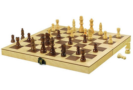 Wood Folding Chess Set 12 inch - ToyTime