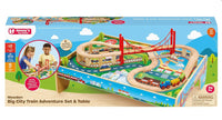 Wooden Big City Train Adventure Set & Table - ToyTime