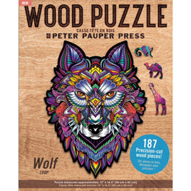 Wooden Puzzle Wolf - ToyTime