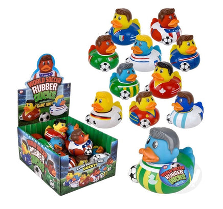 World Soccer Rubber Ducks 3.5 inch - ToyTime
