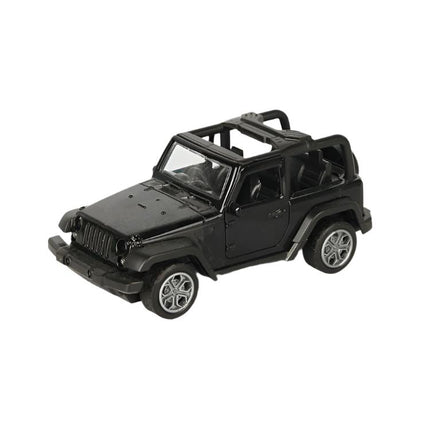 Wrangler car Pull back die - cast metal, door open function 1:32 - ToyTime