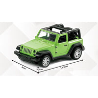 Wrangler car Pull back die - cast metal, door open function 1:32 - ToyTime