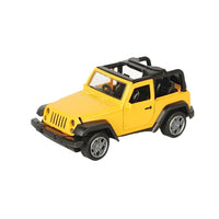 Wrangler car Pull back die - cast metal, door open function 1:32 - ToyTime