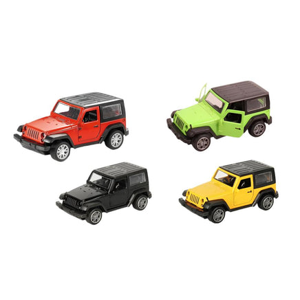 Wrangler Pull back die - cast metal, door open function 1:32 - ToyTime