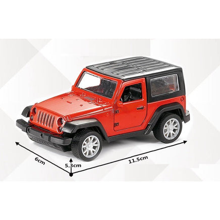 Wrangler Pull back die - cast metal, door open function 1:32 - ToyTime