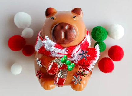 Zaba Hello Squishy Xmas Capybara - ToyTime