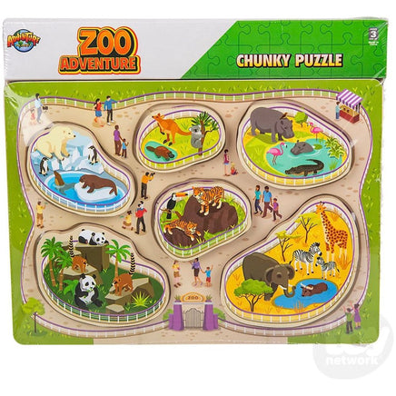 Zoo adventure chunky wooden puzzle - ToyTime