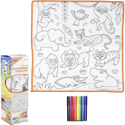 Zoo Animal Coloring Mat - ToyTime