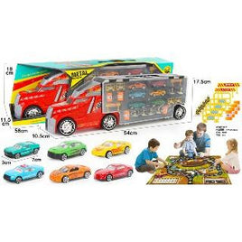Toddler Metal Toys Car for Boys: 25 Pieces Carrier Truck Transport Vehicles Toys
