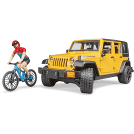 Jeep Wrangler Rubicon w Mountain bike and figure