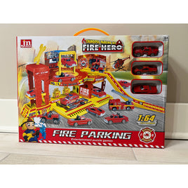 Fire Parking Play set with fire rescue