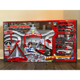 Large Size Fire Track Battery Operated With Metal Diecast Cars 115 pcs upto 250 inch long