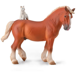 Draft Horse With Cat...@Breyer