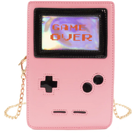 Pink Gamer Handbag Retro 8-Bit