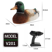 Flytec V201 Summer Water Playing Toy 2.4GHz RC Duck