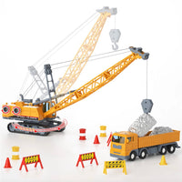 Construction Site Vehicles Toy Kids Engineering Play Set…@Iplay