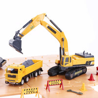 Kids Engineering Construction Site Excavator Toy Set Playset…@Iplay