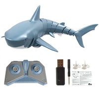 2022 Blue Jet Charged Pool Simulation Remote Controlled Shark with water spray