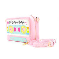Cassette Tape Pink Handbag
