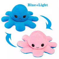 Octopus Double Side Flip Reversible Stuffed Toys 8 Inch