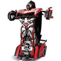 Auto Moto Red Transformer Robot