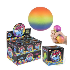 Rainbow Squish Stretch Ball...@Toy Network