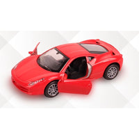 Ferrari Pull back die-cast metal car, door open function 1:32