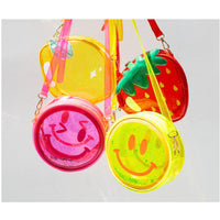 Jelly Pink Smiley Face Handbag