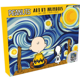 Its A Starry Night Charlie Brown Art By Numbers