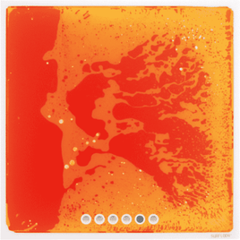 Surfloor Liquid Tile Orange/Yellow